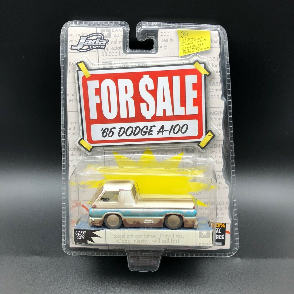 Jada Toys For Sale 1965 '65 Dodge A-100 Pickup Truck White Die‎ Cast 1/64 Scale